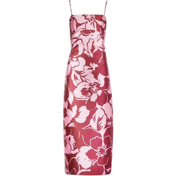NWT Tanya Taylor Neema Printed Midi Dress in Peony/Brandy Size 4 - Picture 4 of 7